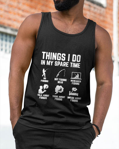 Things I Do in My Spare Time Funny Fishing T-Shirt