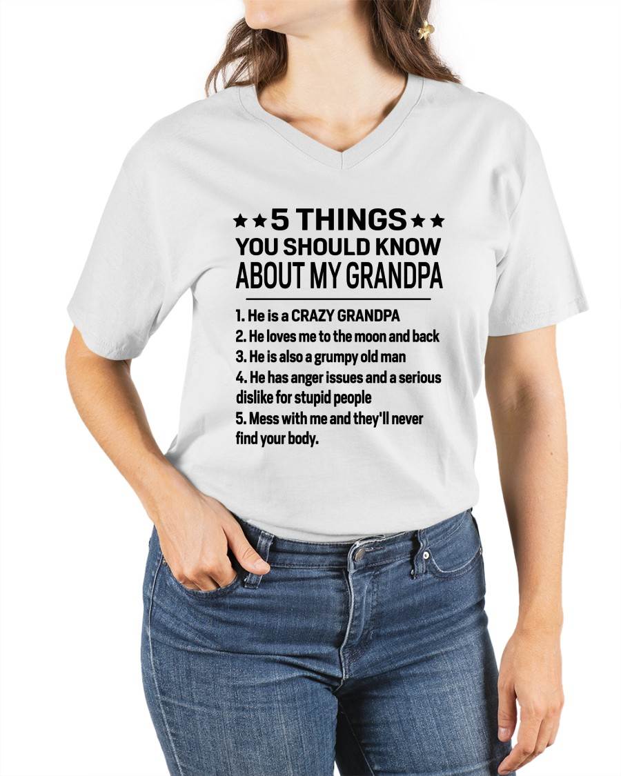 FIVE THINGS YOU SHOULD KNOW ABOUT MY GRANDPA - GIFT FROM GRANDPA - NINA00 (SKU2603-134-00)