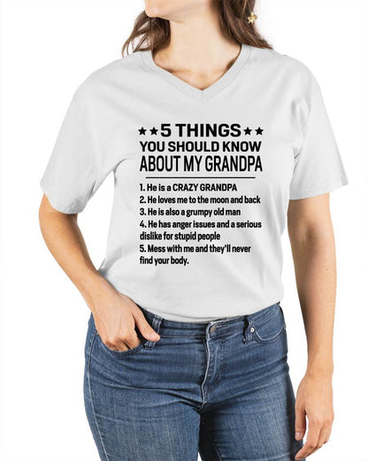 FIVE THINGS YOU SHOULD KNOW ABOUT MY GRANDPA - GIFT FROM GRANDPA - NINA00 (SKU2603-134-00)