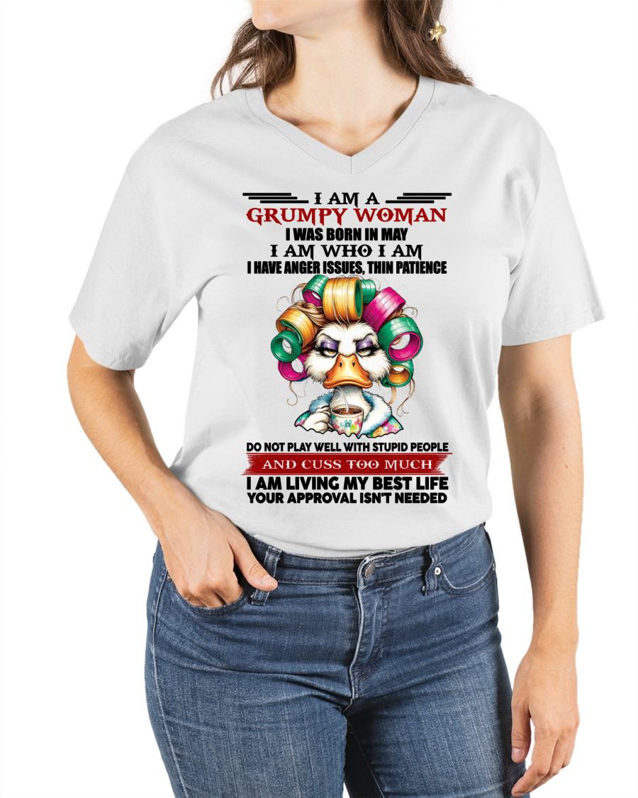 MAY - GRUMPY WOMAN - BIRTHDAY SHIRT FOR WOMEN - FMA / NINA05 (SKU26T-01-22-05)