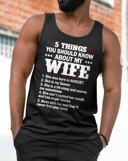 AUGUST - 5 THINGS YOU SHOULD KNOW ABOUT MY WIFE - FROM WIFE - NINA08 (SKU2605-131-08)