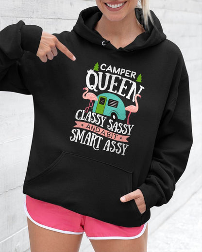 Camper Queen Classy Sassy Smart Funny T-Shirt