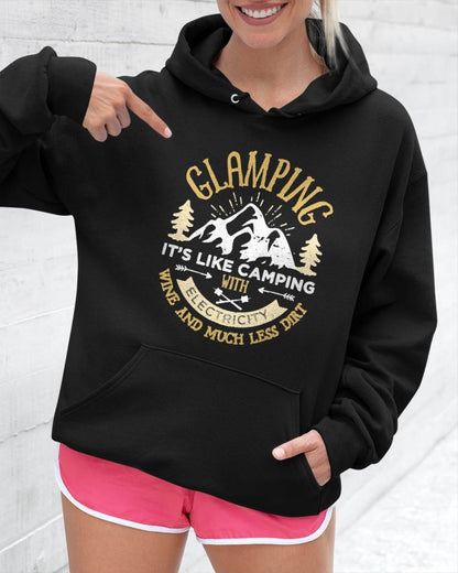 Glamping Definition Glamper Funny Camping T-Shirt Small