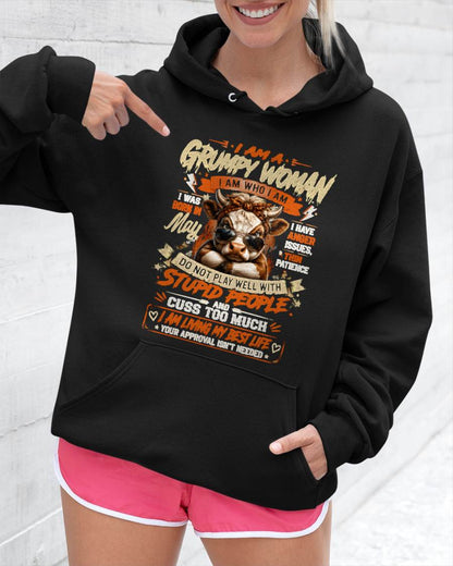 MAY - I AM A GRUMPY WOMAN - BIRTHDAY SHIRT FOR WOMEN - FMA / NINA05 (SKU2607-293-05)