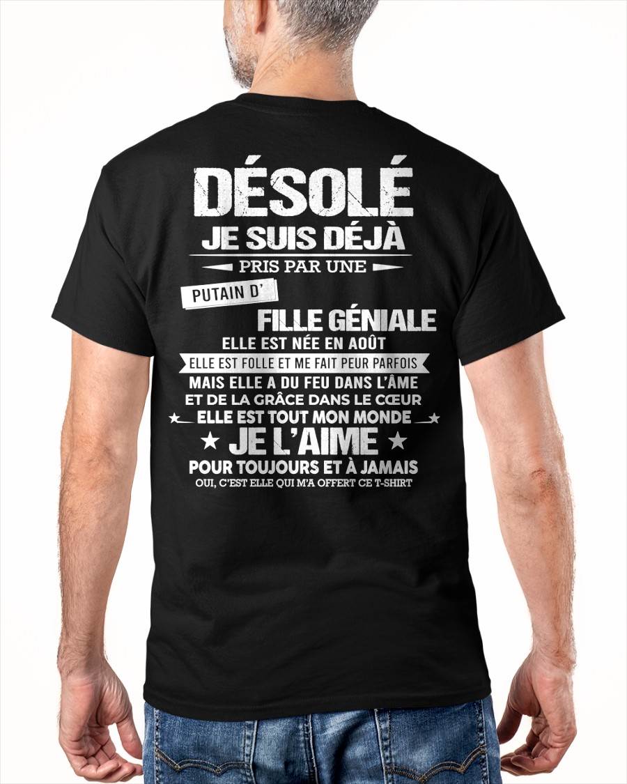 AOÛT – DÉSOLÉ, JE SUIS DÉJÀ PRIS PAR UNE FILLE VRAIMENT GÉNIALE – DE LA PART DE MA FEMME - FR08 / NINA08 (SKU26T-01140-08)