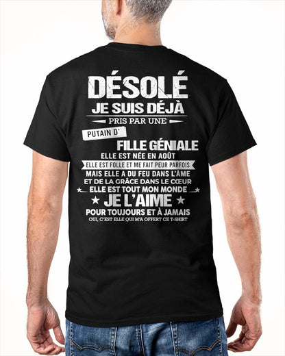 AOÛT – DÉSOLÉ, JE SUIS DÉJÀ PRIS PAR UNE FILLE VRAIMENT GÉNIALE – DE LA PART DE MA FEMME - FR08 / NINA08 (SKU26T-01140-08)