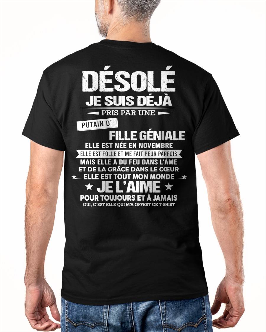 NOVEMBRE – DÉSOLÉ, JE SUIS DÉJÀ PRIS PAR UNE FILLE VRAIMENT GÉNIALE – DE LA PART DE MA FEMME - FR11 / NINA11 (SKU26T-01140-11)