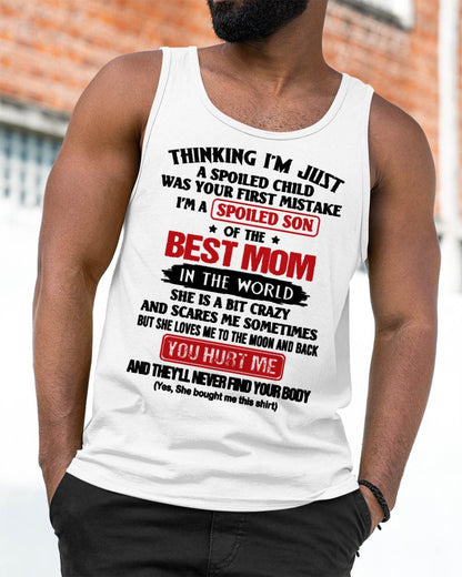 I'M A SPOILED SON OF THE BEST MOM IN THE WORD - FROM MOM - NINA00(SKU2603-79-00)