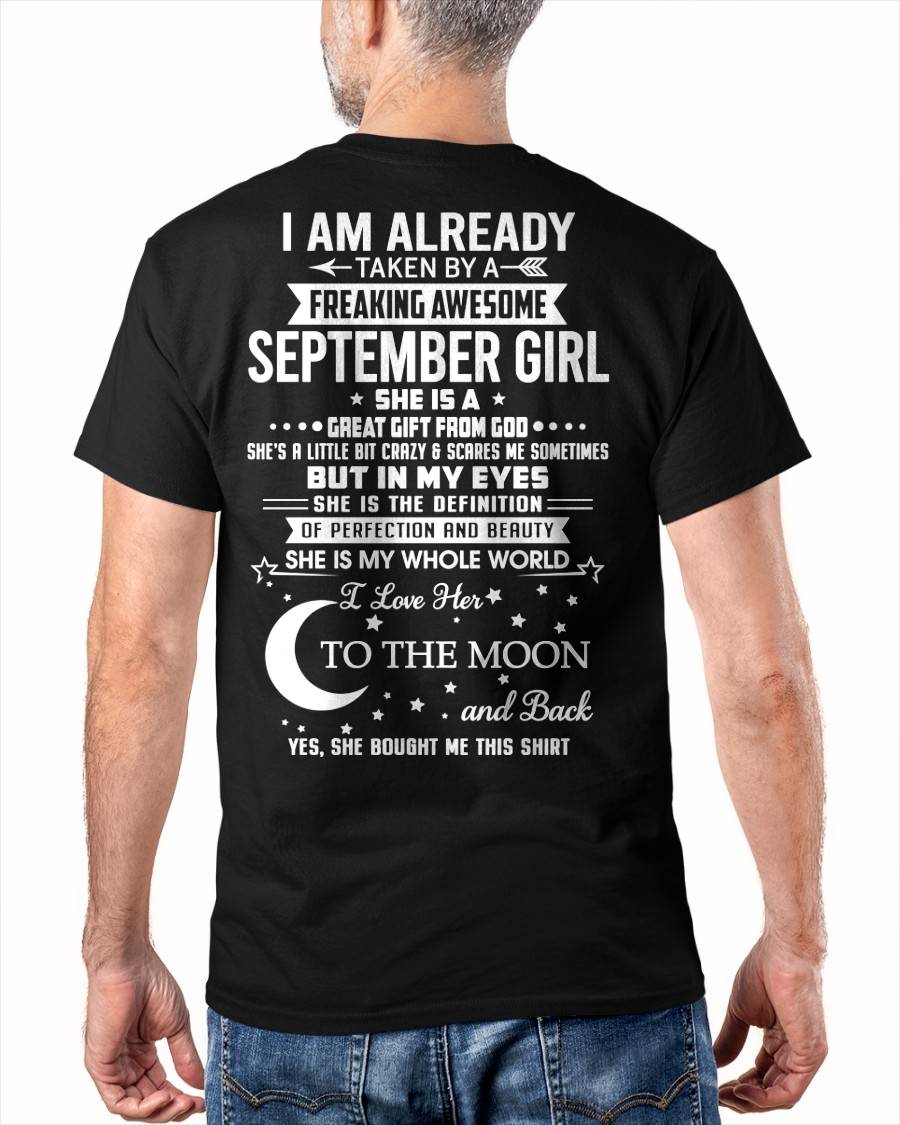 SEPTEMBER - SHE IS MY WHOLE WORLD I LOVE HER TO THE MOON AND BACK - FROM WIFE - NINA09 (SKU2602-71-09)