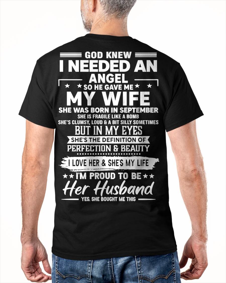 SEPTEMBER – IN MY EYES SHE'S THE DEFINITION OF PERFECTION & BEAUTY I LOVE HER & SHE'S MY LIFE – FROM WIFE – NINA09 (SKU26T-01171-09)