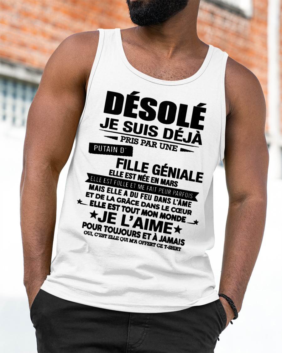 MARS - DÉSOLÉ, JE SUIS DÉJÀ PRIS PAR UNE FILLE VRAIMENT GÉNIALE – DE LA PART DE MA FEMME - FR03/NINA03 (SKU2606-42-03)