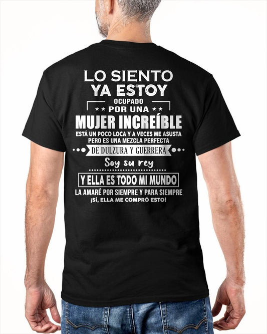 LO SIENTO YA ESTOY OCUPADO POR UNA  - Regalo especial para tu novio o esposo - NINA00 (SKU08-69-00)