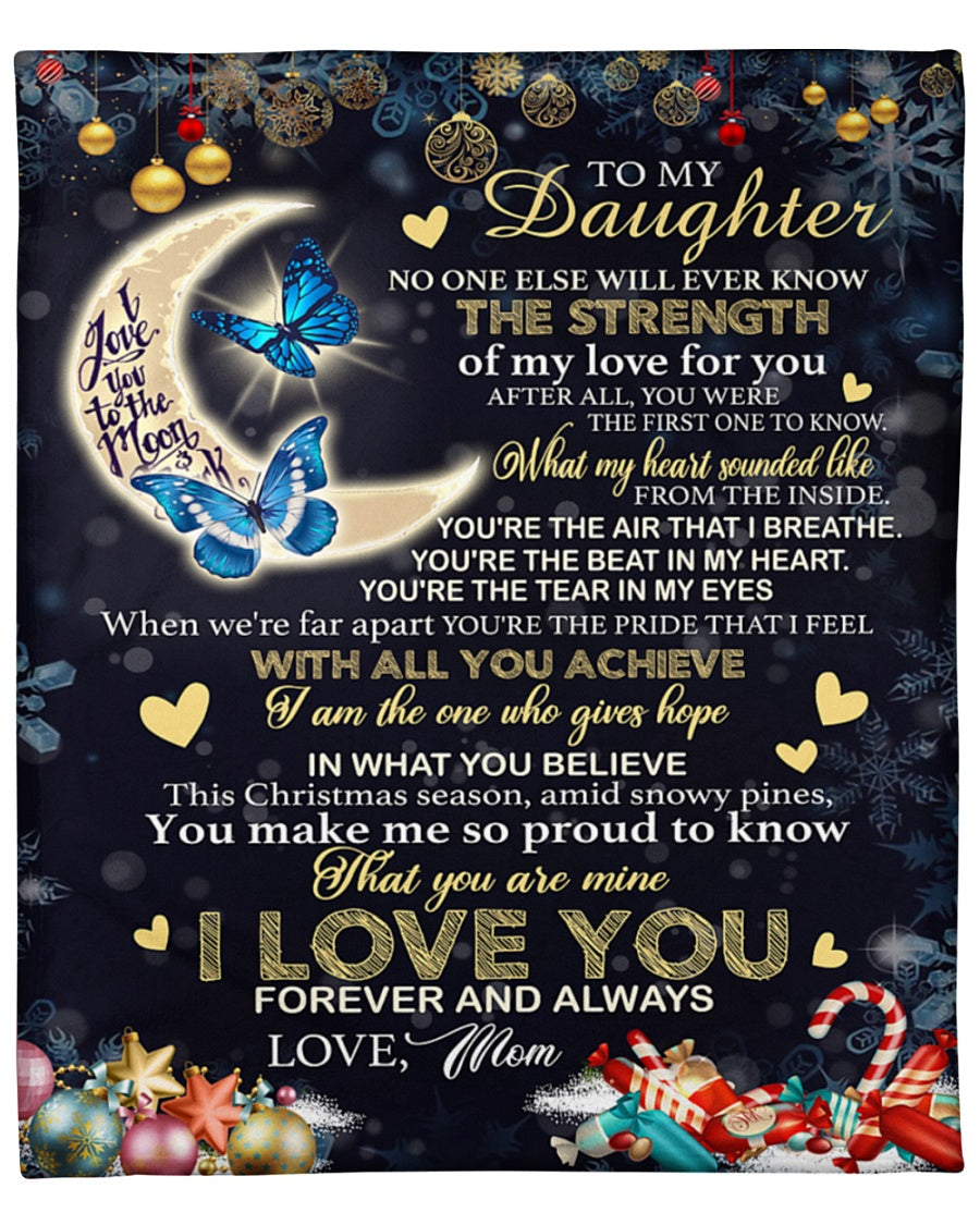 Special gift for your daughter Blanket -  from mom (SKU-CHAU-B09)