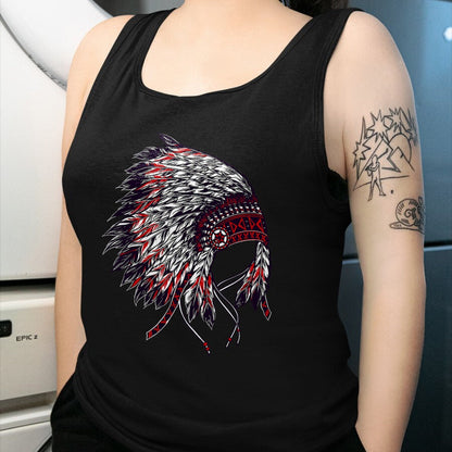 Native American T-Shirts, Vintage Native American Unisex T-Shirt/Hoodie/Sweatshirt HLT00 - Indian Headdress - Native American Roots Indigenous T-Shirt