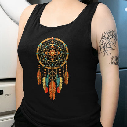 Native American T-Shirts, Vintage Native American Unisex T-Shirt/Hoodie/Sweatshirt HLT00 - Dream Catcher Native American Tribal T-Shirt (1)