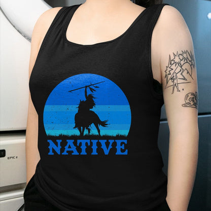 Native American T-Shirts, Vintage Native American Unisex T-Shirt/Hoodie/Sweatshirt HLT00 - Northwest Native American Knight Pride Mountain Warrior T-Shirt (2)