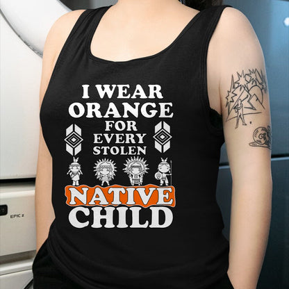 Native American T-Shirts, Vintage Native American Unisex T-Shirt/Hoodie/Sweatshirt HLT00 - I Wear Orange For Every American Native Child Indian Pride T-Shirt