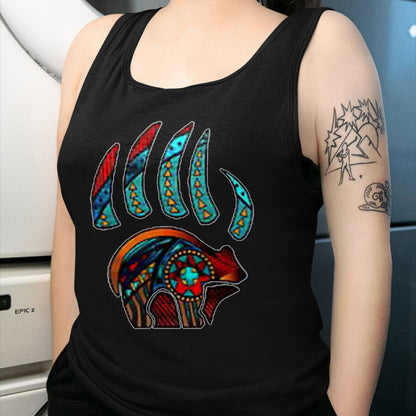 Native American T-Shirts, Vintage Native American Unisex T-Shirt/Hoodie/Sweatshirt HLT00 - Native American Bear Claw T-Shirt (1)