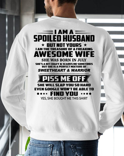 JULY - I AM THE TREASURE OF A FREAKING AWESOME WIFE - FROM WIFE - NINA07 (SKU2604-308-07)