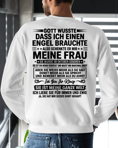 OKTOBER - Ich Bin Ihr König SIE IST MEINE GANZE WELT - Das perfekte Geschenk für deinen Freund - GER/NINA10 (SKU2606-256-10)