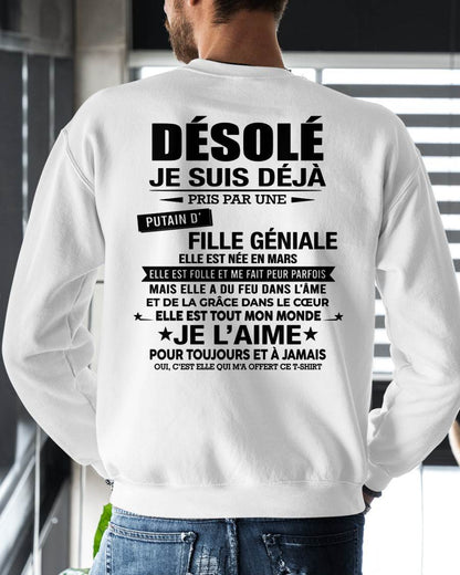 MARS - DÉSOLÉ, JE SUIS DÉJÀ PRIS PAR UNE FILLE VRAIMENT GÉNIALE – DE LA PART DE MA FEMME - FR03/NINA03 (SKU2606-112-03)