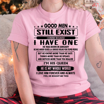 January - Good men Still Exist - gift for your girlfriend, wife from Husband - NINA01 (SKU-GM-01)