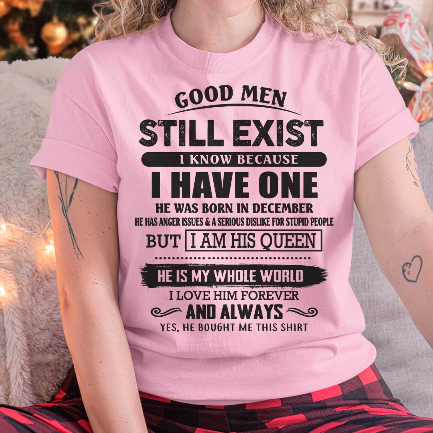 December - Good Men Still Exist - Perfect Gift For Girlfriend, Wife From Husband - NINA12 (SKU07-166-12)
