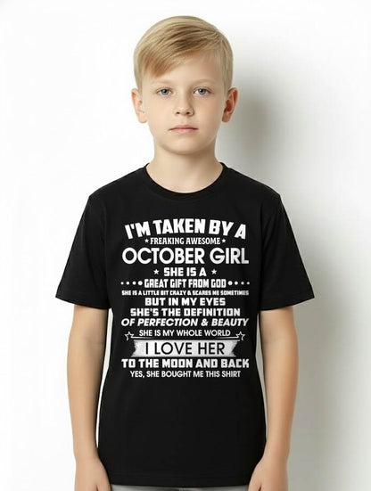 OCTOBER – I'M TAKEN BY A FREAKING AWESOME DECEMBER GIRL SHE IS A GREAT GIFT FROM GOD – FROM WIFE – NINA10 (SKU2603-259-10)