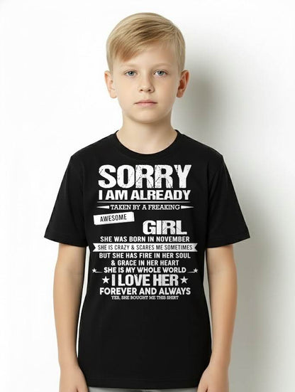 NOVEMBER - SORRY I AM ALREADY TAKEN BY A FREAKING AWESOME GIRL - FROM WIFE - NINA11 (SKUNINA-T01-11)