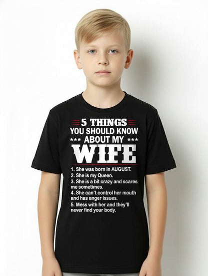 AUGUST - 5 THINGS YOU SHOULD KNOW ABOUT MY WIFE - FROM WIFE - NINA08 (SKU2605-131-08)