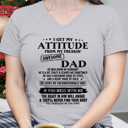February - Gift For Son and Daughter From Dad - NINA02 - (SKU-TDADC-02)