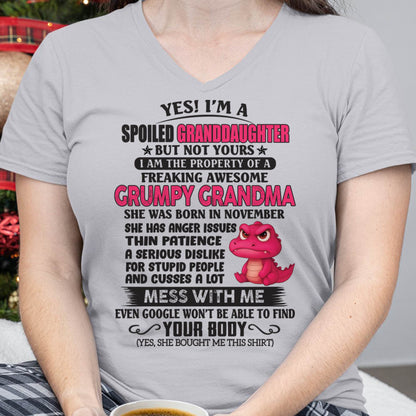 NOVEMBER - YES, I'M A SPOILED GRANDDAUGHTER - GIFT FROM GRANDMA - NINA11 (SKU09-96-11)